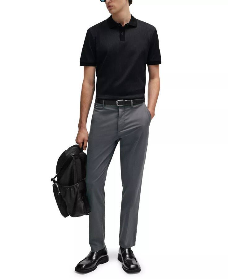 Men's Structured Polo Shirt Black - 7