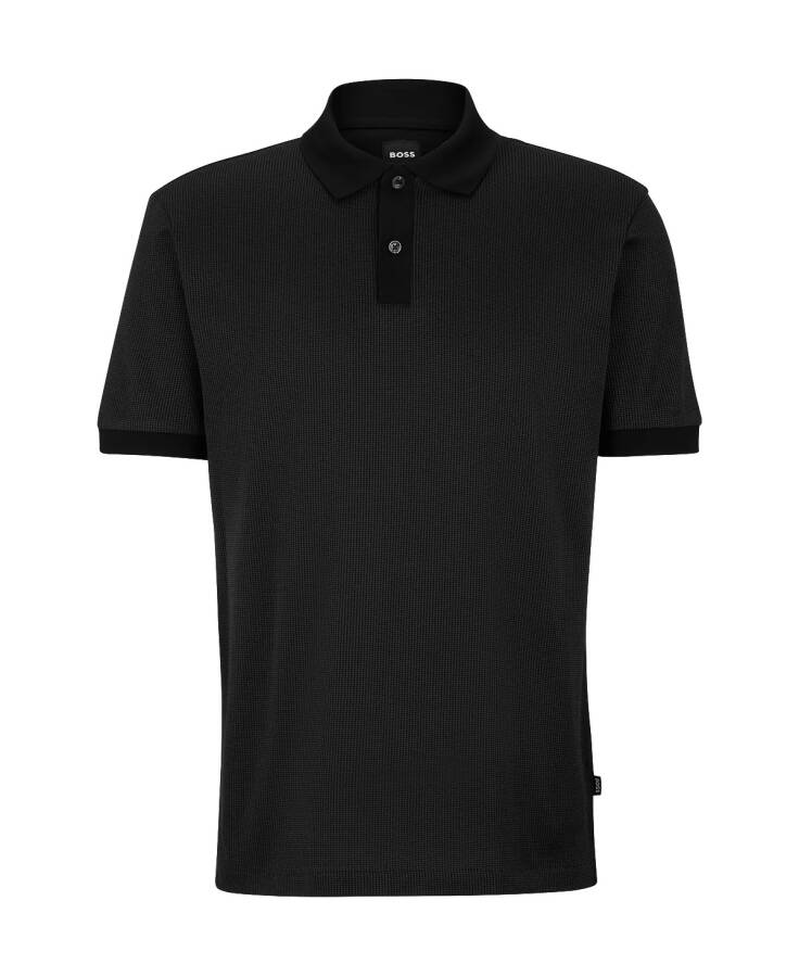 Men's Structured Polo Shirt Black - 8