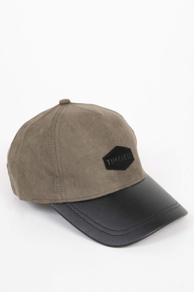 Men's Suede Baseball Basketball Hat Khaki - 2