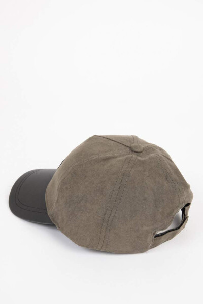 Men's Suede Baseball Basketball Hat Khaki - 4