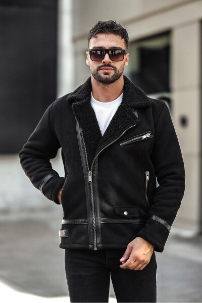 Men's Suede Leather Jacket - 6