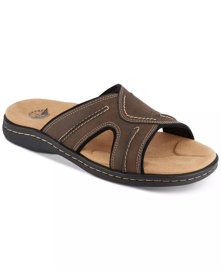 Men's Sunland Leather Sandals - Dark Brown - 1