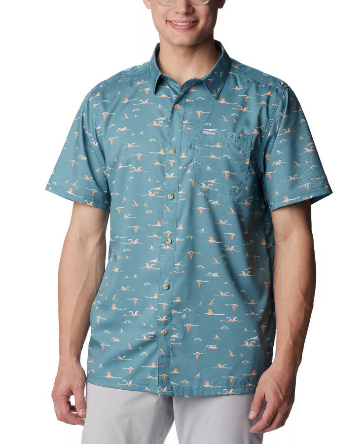 Men's Super Slack Tide Camp Shirt Tranquil Teal - 1