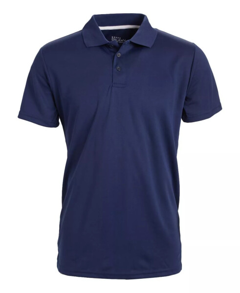 Men's Tagless Dry-Fit Moisture-Wicking Polo Shirt Navy - 1