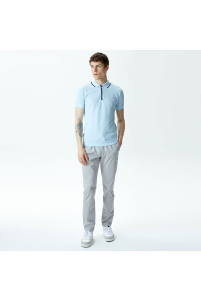 Men's Tapered Fit Chino Grey Pants - 7