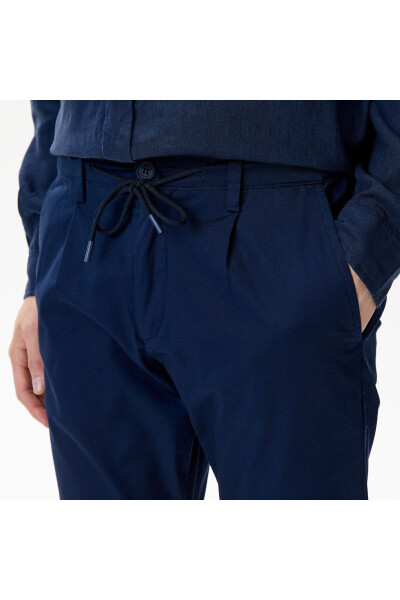 Men's Tapered Fit Chino Navy Pants - 16