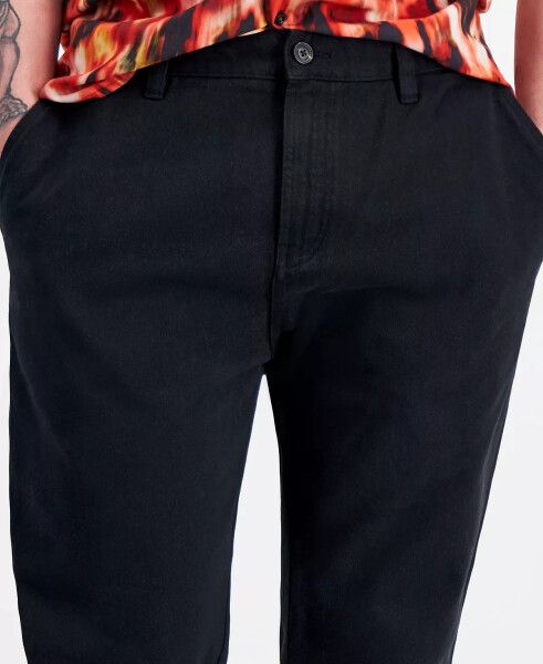 Men's Tapered-Fit Chino Pants Black - 7