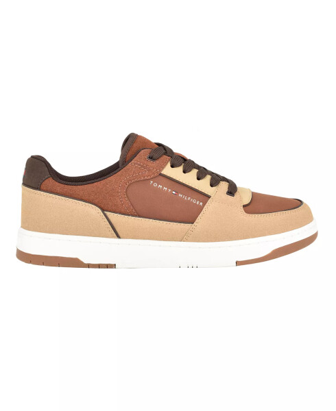 Men's Tenito Lace Up Low Top Sneakers Khaki, Cognac Multi - 2