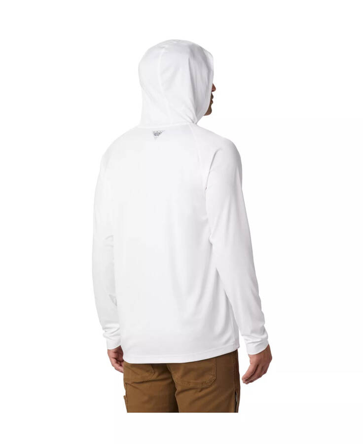 Men's Terminal Tackle UPF 50 Hoodie White, Nightshade Logo - 2