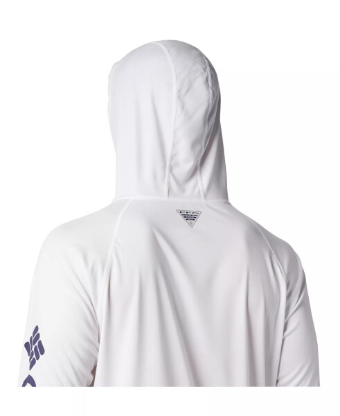 Men's Terminal Tackle UPF 50 Hoodie White, Nightshade Logo - 5