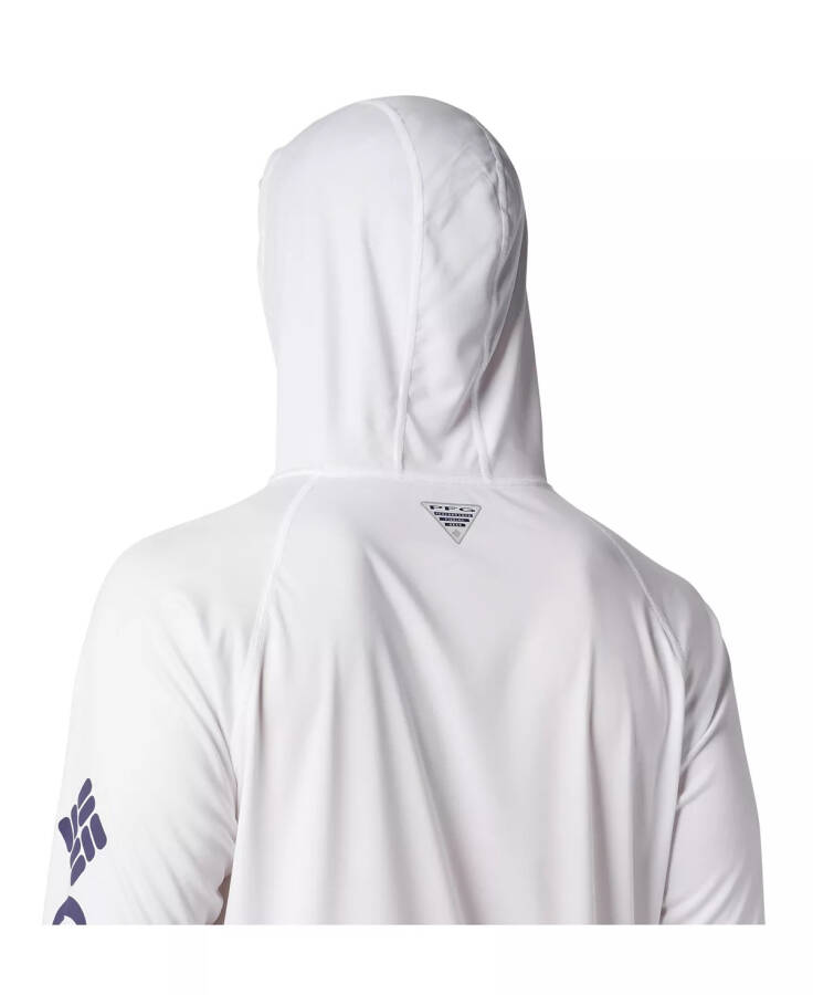 Men's Terminal Tackle UPF 50 Hoodie White, Nightshade Logo - 5