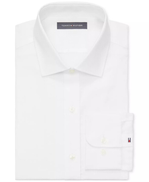 Men's TH Flex Essentials Wrinkle Resistant Stretch Dress Shirt White - 3