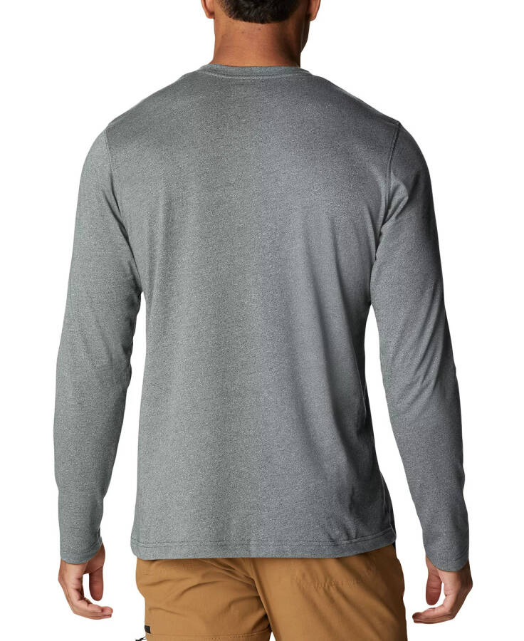 Men's Thistletown Hills Logo Graphic Long-Sleeve Tech Henley City Grey Heather - 3