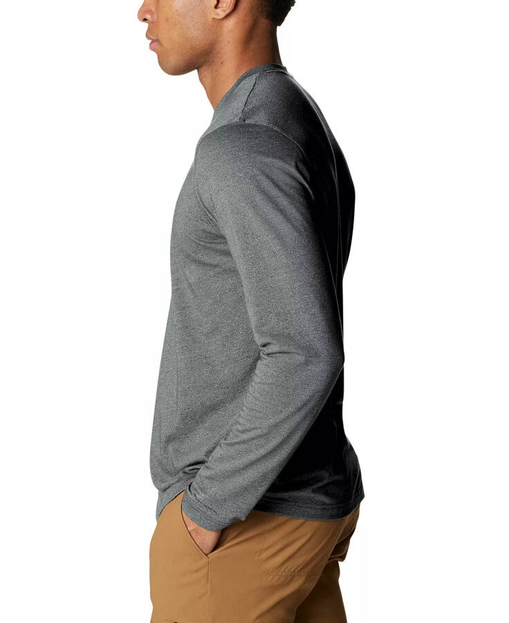 Men's Thistletown Hills Logo Graphic Long-Sleeve Tech Henley City Grey Heather - 4