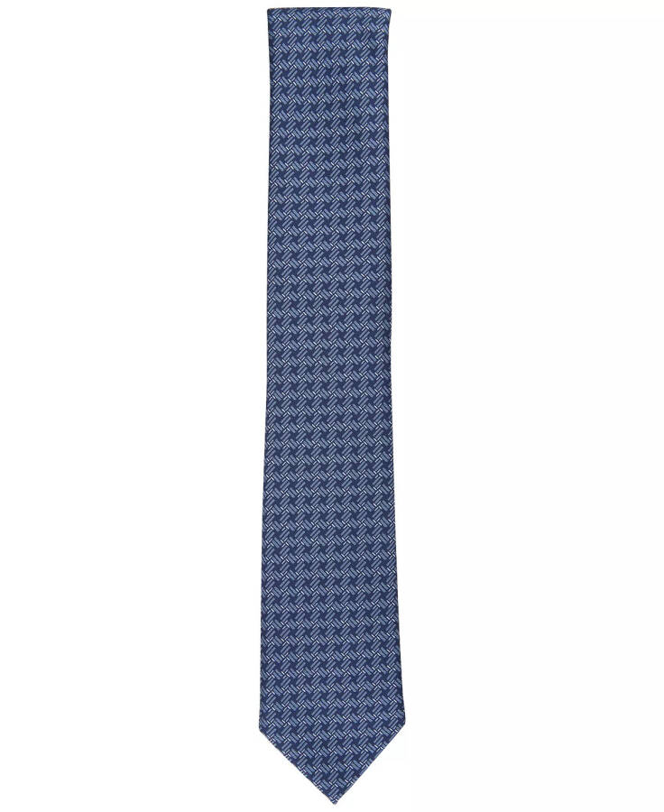 Men's Tolbert Patterned Tie, Created for Modazone Dark Navy - 2