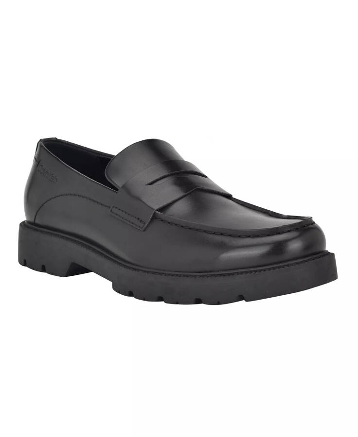 Men's Tollin Lug-Sole Casual Loafers Black - 1