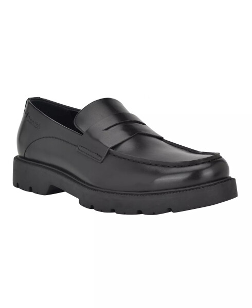 Men's Tollin Lug-Sole Casual Loafers Black - 3