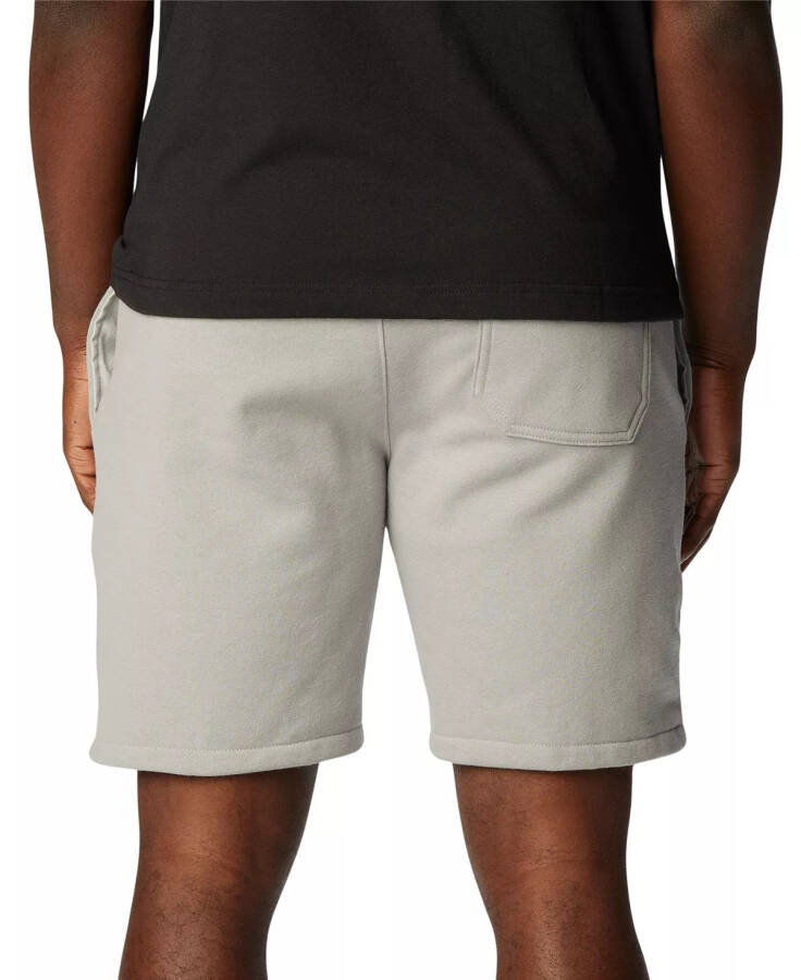 Men's Trek Relaxed-Fit Stretch Logo-Print Fleece Shorts Columbia Grey Hthr, Small Columbia Logo - 4