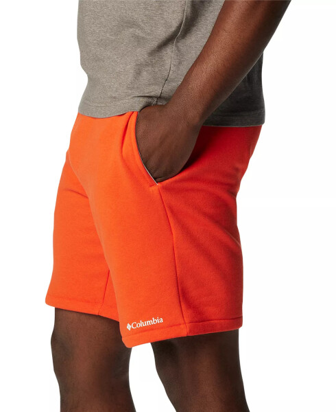 Men's Trek Relaxed-Fit Stretch Logo-Print Fleece Shorts Spicy, Small Columbia Logo - 4