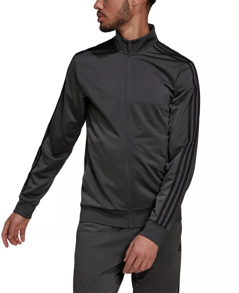 Men's Tricot Track Jacket Dark Grey Heather/Black - 1