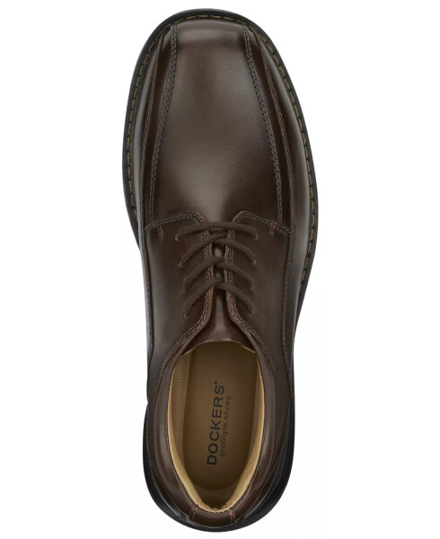 Men's Trustee Leather Oxfords Dark Tan - 4