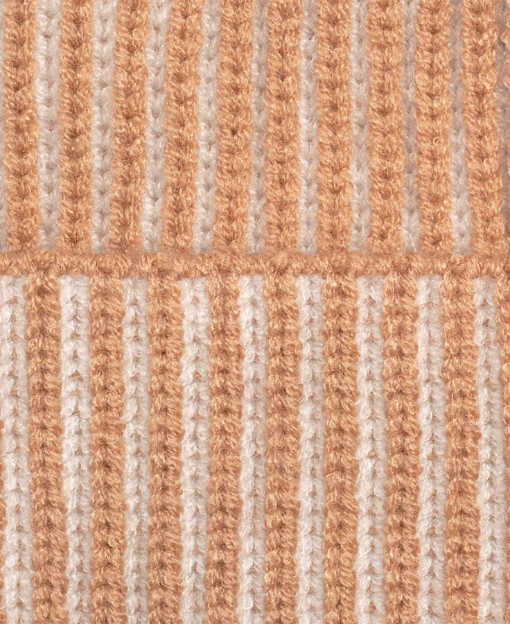 Men's Two-Tone Plated Beanie, Created for Modazone Beige - 2