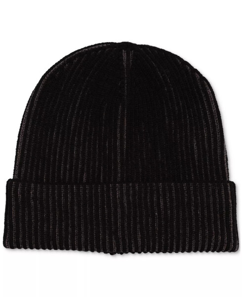 Men's Two-Tone Plated Beanie, Created for Modazone Black - 1