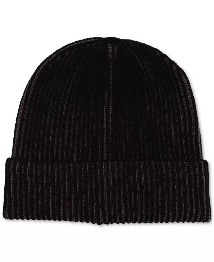 Men's Two-Tone Plated Beanie, Created for Modazone Black - 1