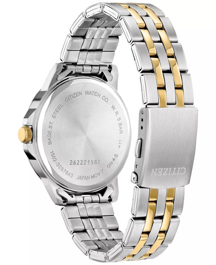 Men's Two-Tone Stainless Steel Bracelet Watch 41mm Two Tone - 3