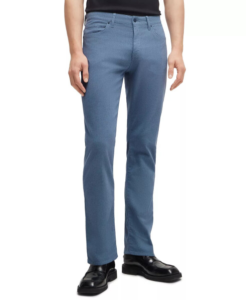 Men's Two-Tone Stretch Denim Slim-Fit Jeans Open Blue - 5