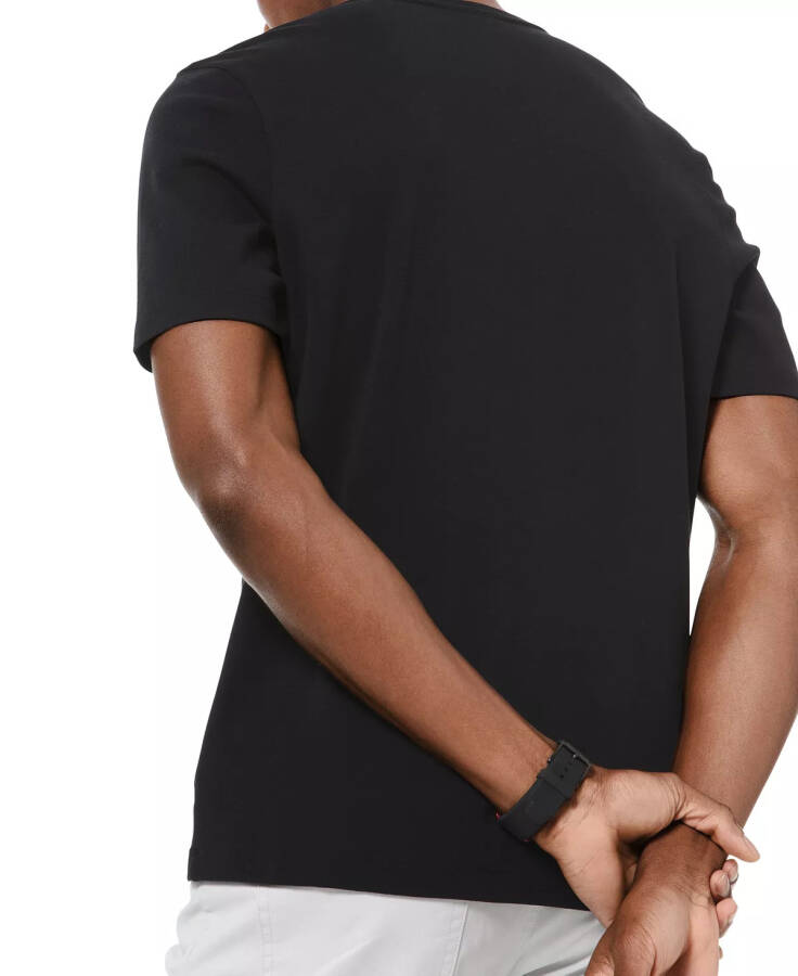 Men's V-Neck Liquid Cotton T-Shirt Black - 2