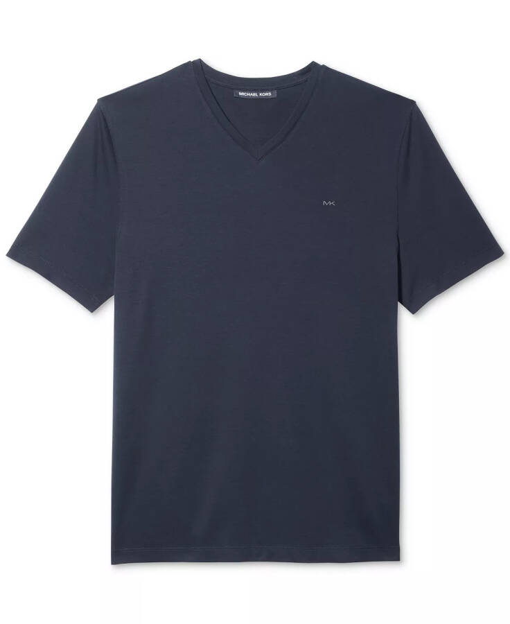 Men's V-Neck Liquid Cotton T-Shirt Midnight - 3