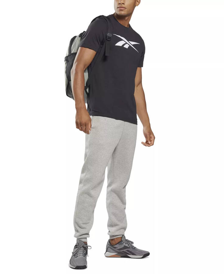 Men's Vector Logo Graphic T-Shirt Black / White - 4