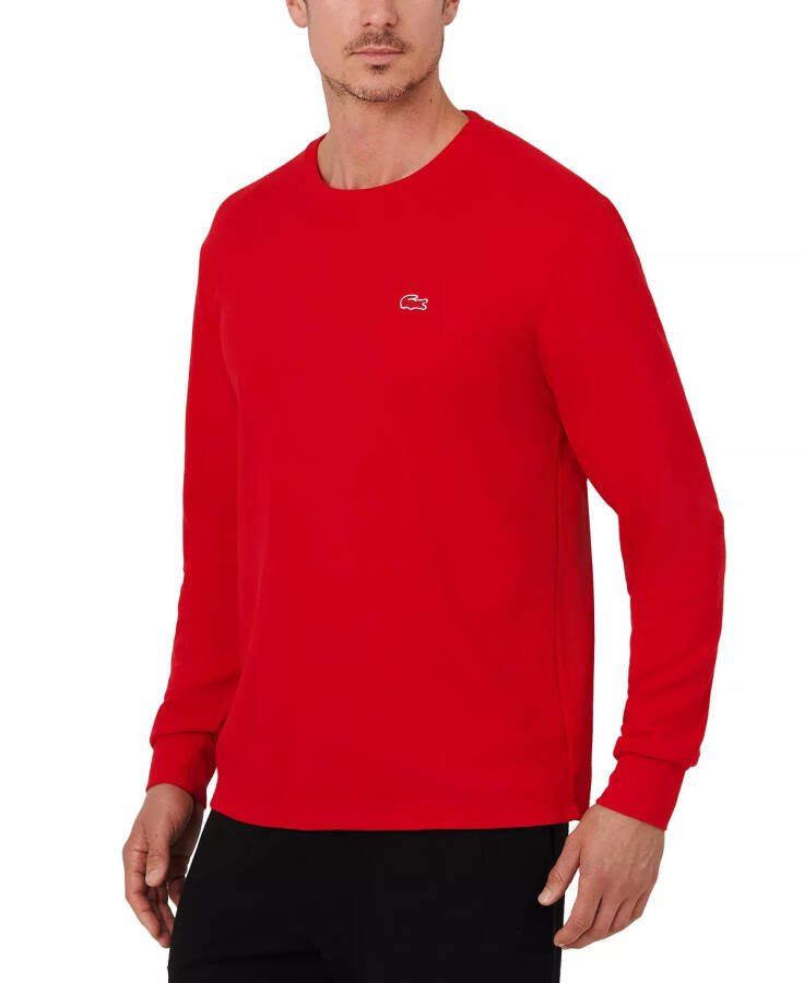 Men's Waffle-Knit Thermal Sleep Shirt Red - 4