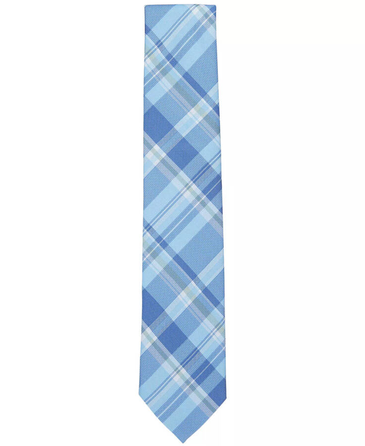 Men's Warren Plaid Tie, Created for Modazone Light Blue - 2