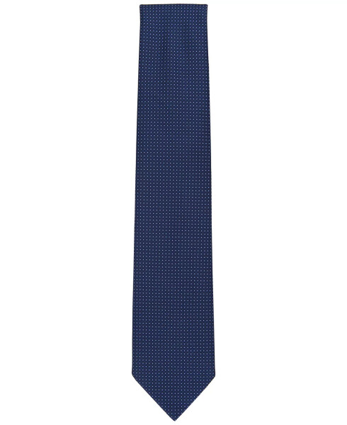 Men's Waydale Solid Textured Tie, Created for Modazone Navy - 2