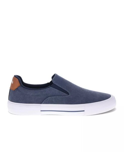 Men's Wes Comfort Slip On Sneakers Navy, Tan - 2