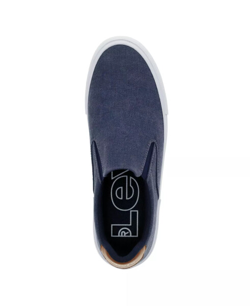 Men's Wes Comfort Slip On Sneakers Navy, Tan - 3