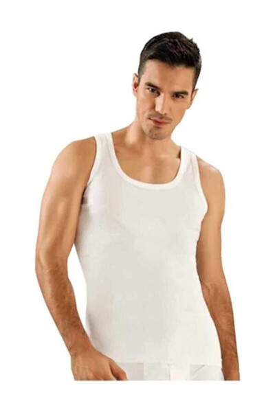 Men's White 6-Pack Classic Tank Top - 6