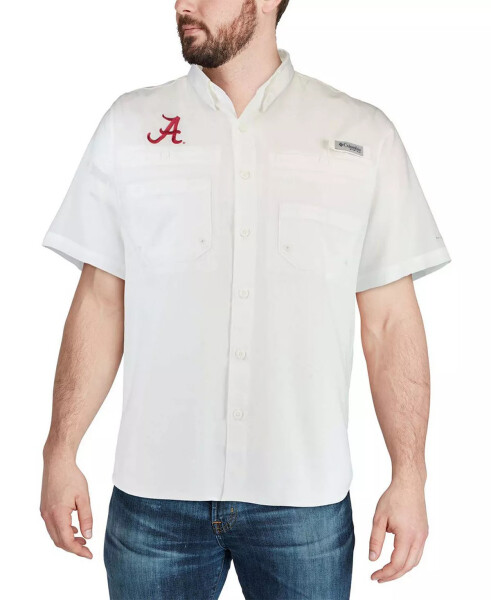 Men's White Alabama Crimson Tide Tamiami Shirt White - 4