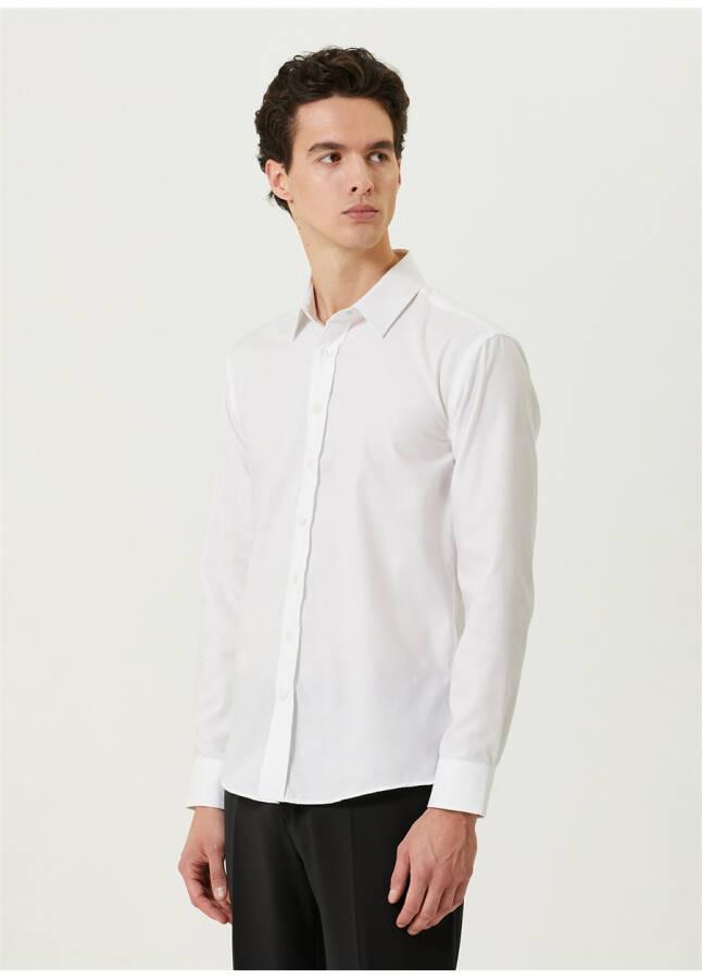 Men's White Button-Down Collar Shirt 1086232 - 10