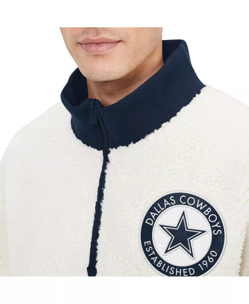 Men's White Dallas Cowboys Jordan Sherpa Quarter-Zip Jacket White - 2