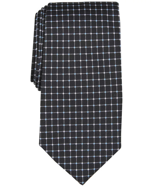 Men's White Grid Tie, Created for Modazone Black - 1