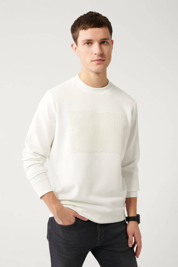 Men's White Sweatshirt - 1