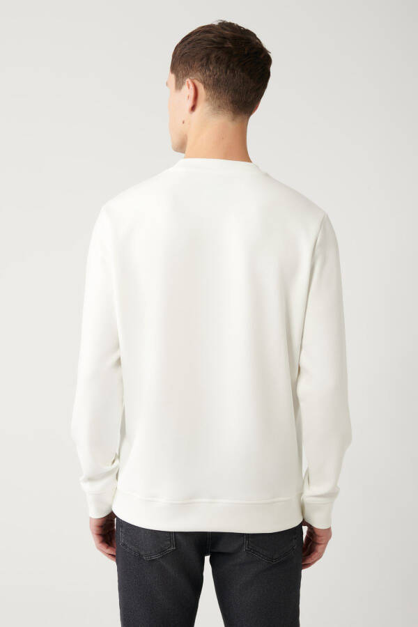 Men's White Sweatshirt - 4