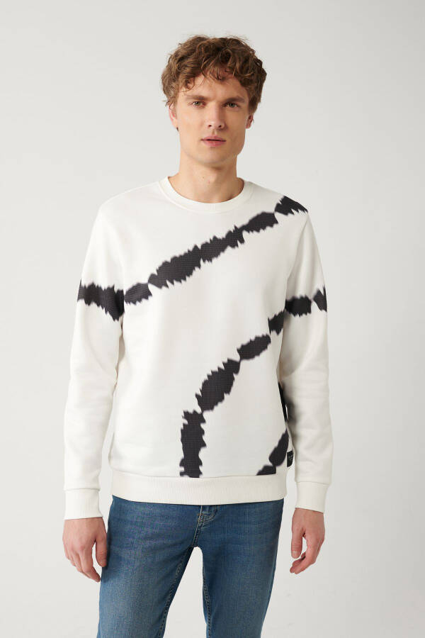 Men's White Sweatshirt - 3