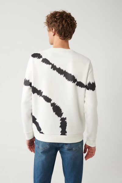 Men's White Sweatshirt - 4