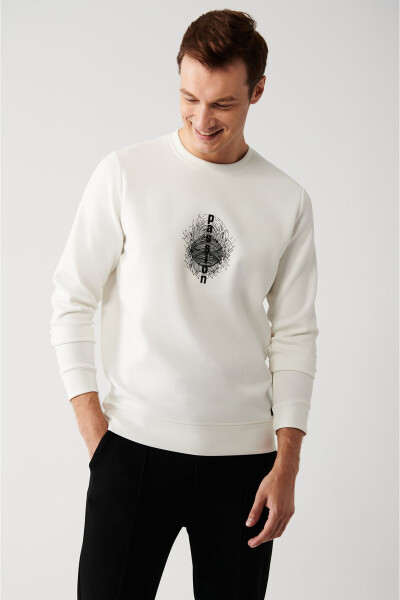 Men's White Sweatshirt - 8