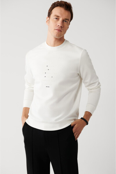 Men's White Sweatshirt - 6