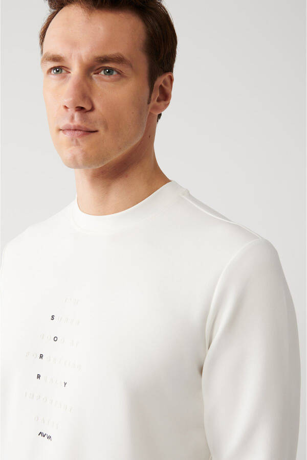 Men's White Sweatshirt - 7